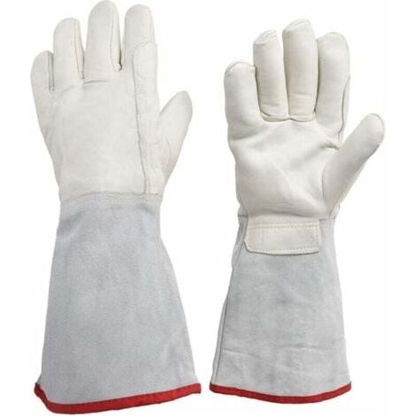 Gant de travail de sécurité pour stockage cryogénique, gants de 45cm de long cryogéniques, gants de travail de protection étanches, gants congelés au nitrogène LNG (1/5)