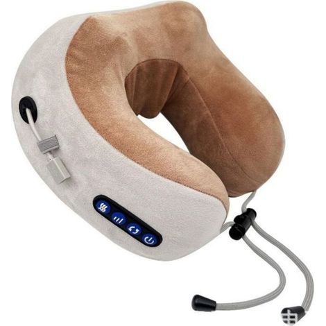 Masseur Cervical et Cou. Appareil Massage de Cervicales. Masseur Électrique Oreiller de Nuque sans fil Massant à Shiatsu. Coussin de Massage Électrique pour les Cervicales Douloureuses (1/5)