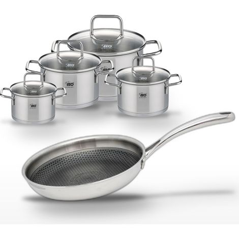 Lot Poêle 24cm et 4 Faitouts Elo Relief Evolution (1/5)