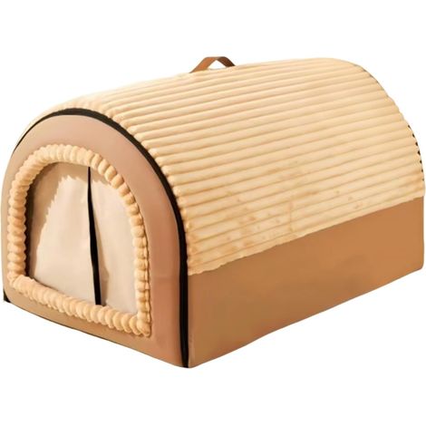 Lit grotte pour chat - Nid de couchage amovible - Tente (1/5)