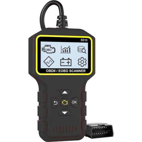 OBD2-Scanner für Pkw Fahrzeuge ab Baujahr 1996 Automatisches 9-in-1-Diagnosegerät mit Motorsteuergerät-Fehlercodeleser Live-Datengrafiken 6 9 (1/5)