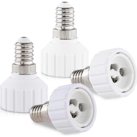 Adaptateur de douille 4x : convertisseur de douille E14 vers GU10 : adaptateur de douille à baïonnette pour halogène LED (1/5)