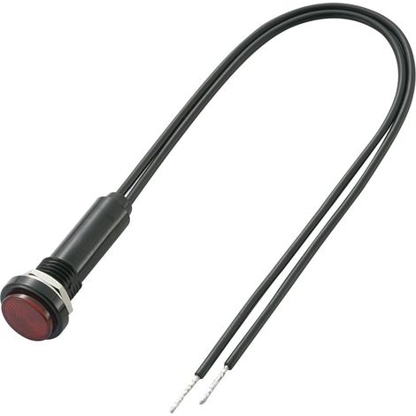 Sedeco 726590 Spia di segnalazione con lampadina Rosso 1 pz.