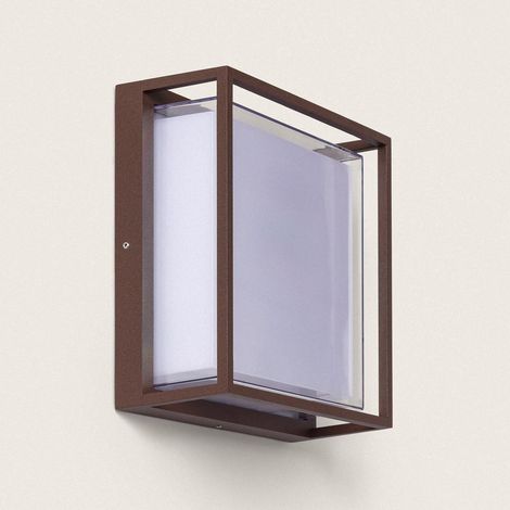 LED-Wandleuchte Außen 20W Aluminium CCT Wählbar Doppeldiffusor Arelien Rost