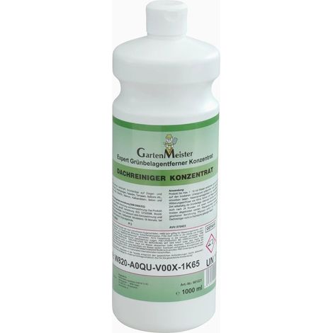 Nettoyant toits 1L anti-mousse et algues - Idéal pour tuiles et eternit - Couvre 100 m²