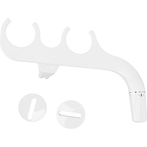 Bidet mince en cuivre 3/8" avec tuyau en T, non électrique, autonettoyant, double buse, accessoires de toilette, bidet hygiénique pour l'hygiène féminine, blanc (1/5)