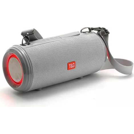 Enceinte Bluetooth RGB T&G TG537 Haute Puissance Portable Étanche Subwoofer d\'Ordinateur avec Support FM TF Card