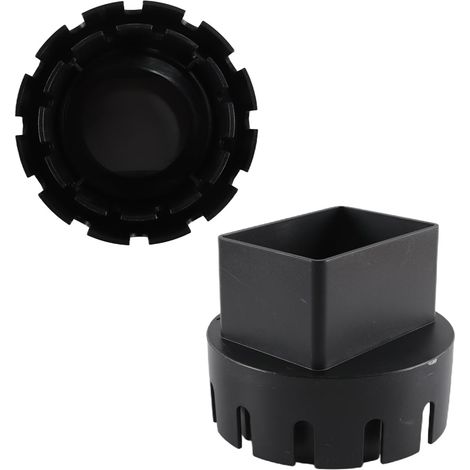 Adaptateur de descente de gouttière en plastique noir, flexible pour usage extérieur avec vis, facile à installer, 5,1 x 7,6 cm (1/5)