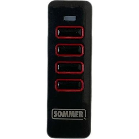 SOMMER Pearl SOMloq2 Vibe Twin Funkfernbedienung 4018 4019 4018V000 4019V000 T – Tor- und Garagentorsteuerung, 1 Stück, Schwarz (1/5)
