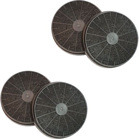 Rosieres – Lot de 4 filtres à charbon 175 x 34 mm – Filtration efficace des graisses et odeurs – Compatible avec plusieurs marques de hottes