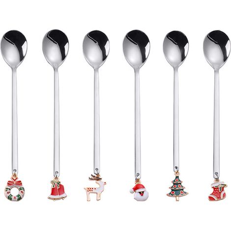 Cuillère À Café - En Acier Inoxydable - Pour Café Thé Glace Dessert - 6 Pièces (1/5)