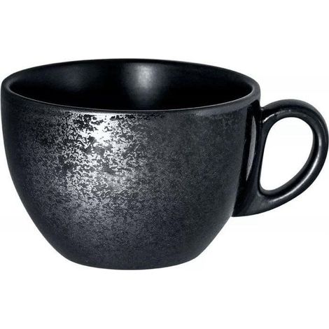 Rak Karbon Porzellanbecher schwarz 20 cl elegant