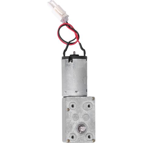 Moteur à courant continu, turbine, micro-réducteur à vis sans fin, arbre avec câble, accessoires de machines, 12 V CC, 10 tr/min (1/5)