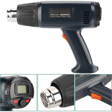 Pistolet thermique 220-230 V 2000 W, pistolet à air chaud, outil de chauffage pour voiture, outil industriel pour atelier (prise AU). (1/5)