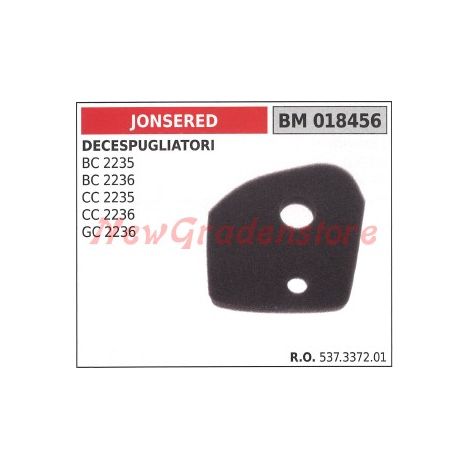 Filtro de aire desbrozadora JONSERED BC 2235 2236 CC 2235 2236 018456