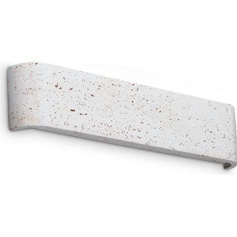 Ideal Lux DELTA Applique murale ciment 41 cm, éclairage haut et bas, 1 LED 1550 lm 3000 K