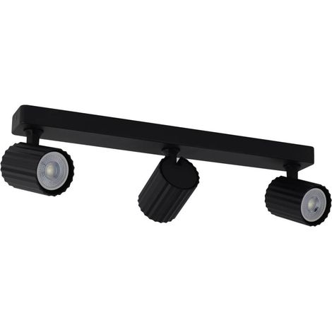 Plafoniera spot Tokio 3xGU10 nera metallo Light Prestige (1/5)