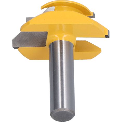 Fraise à défoncer 45° à queue 1/2 pouce, outil de fraisage pour bois, portes d'armoire et tiroirs, CNC et outil à main, 2 pouces (1/5)