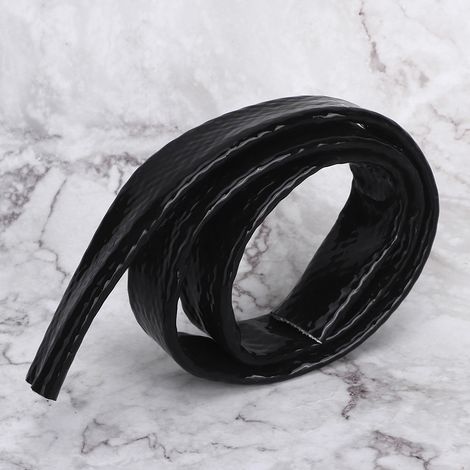 AN12 Gaine anti-feu tressée noire, protection thermique contre les flammes, 19 mm x 1 m (diamètre intérieur 18 mm), protection pour tuyau de carburant (1/5)