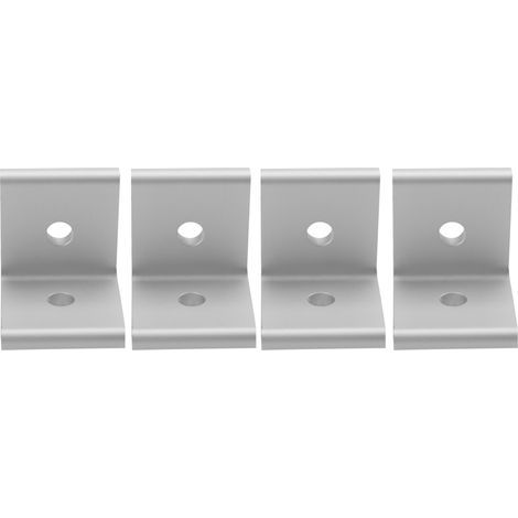 4-teiliger Aluminium-Eckverbinder für 3030-Profil, weiß – Befestigungsverbindung (1/5)