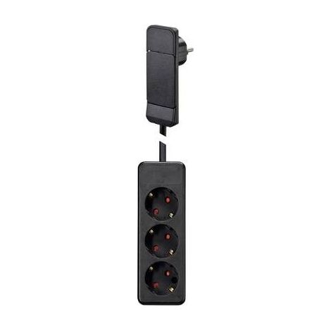 NVB 104551 Multipresa Nero Spina piatta 1 pz. (1/2)