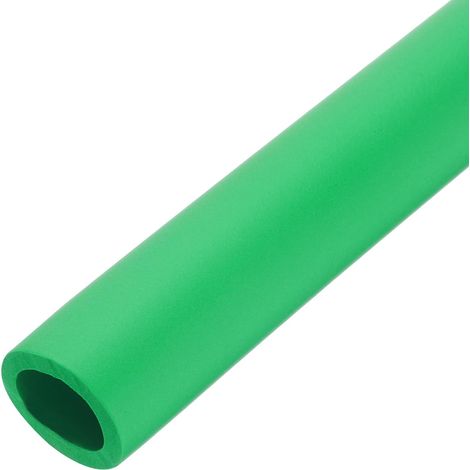 Tube d'Isolation en Mousse 50cm, Conduits Isolants Conservation Chaleur ID 22mm OD 32mm, Isolant Tuyau Caoutchouc Extérieur pour Support Poignée Chauffage Tube Climatisation, Vert (1/5)