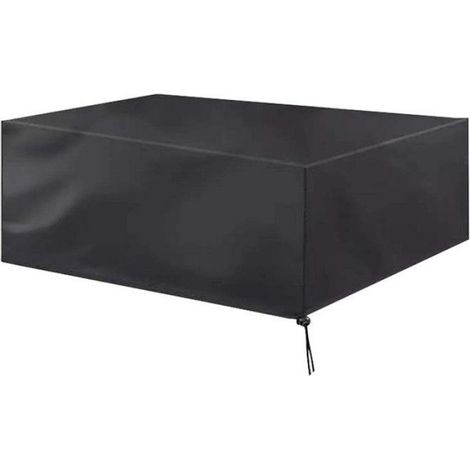 Housses mobilier jardin - tissu Oxford étanche, 150x150x75cm - noir Étiquette (1/5)