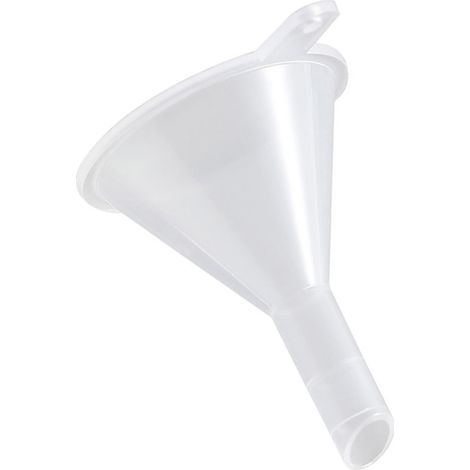Mini entonnoir transparent à large ouverture, en plastique, multi-usages et compatible lave-vaisselle, idéal pour les flacons de laboratoire, les parfums et les épices en poudre. (1/5)