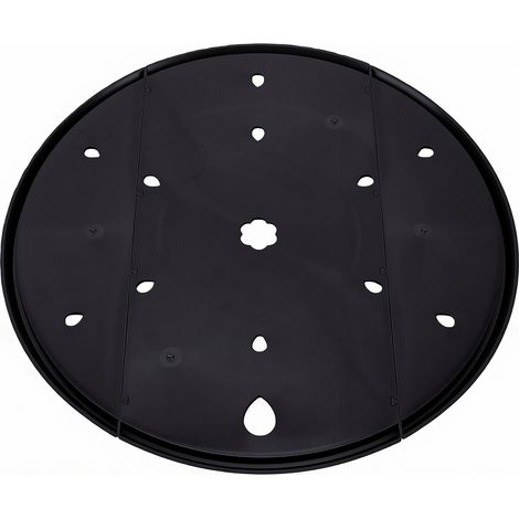 Inserts de jardinière ronds de 13 pouces avec trous de drainage, insert de pot de plante orange pour le jardinage noir (1/5)