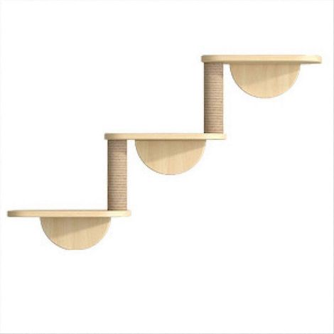 Hamac pour chat avec structure d'escalade, échelle d'escalade, trois couches (1/5)