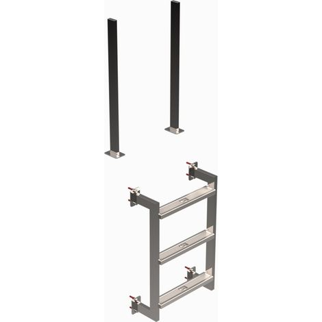 Eichenwald Poolleiter Modell 12.3 Klassik Beckentiefe 1340mm 4 Stufen (1/3)