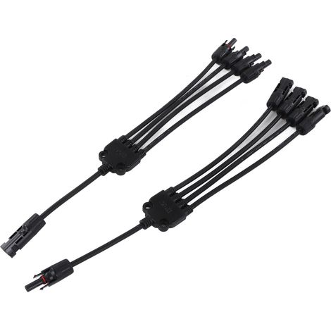 Connecteur solaire Y 1000V 50A IP67 étanche adaptateur parallèle diviseur pour extérieur (1/5)