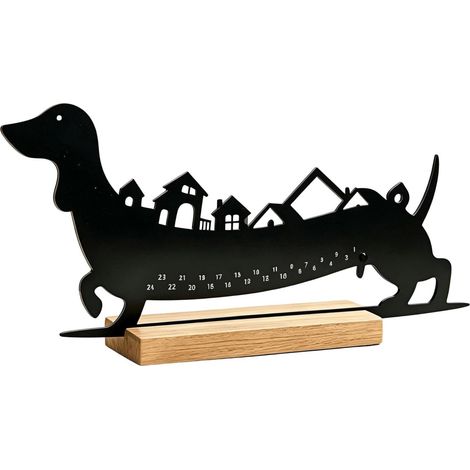 Calendrier compte à rebours de Noël, sculpture décorative à poser sur bureau et étagère, décoration festive pour maison et bureau. (1/5)