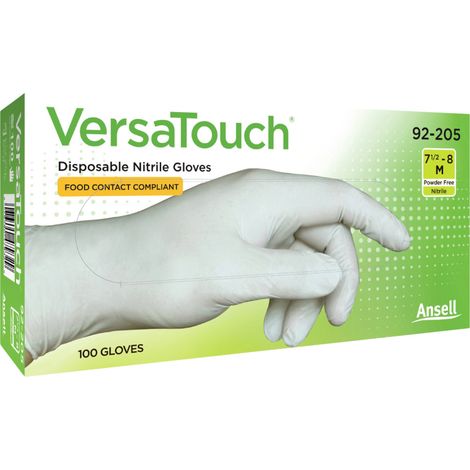Ansell VersaTouch 92205070 100 St. Nitril Einweghandschuh Größe (Handschuhe): S, 6.5, 7 EN 21420:202