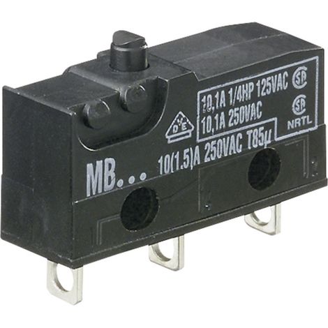 PTR Hartmann 260009 Mikroschalter MBF5A 250 V/AC 10 A 1 x Ein/(Ein) tastend 1 St.