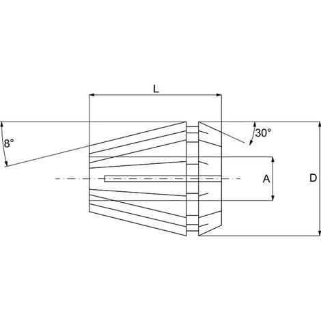Collet elastique ER32 17 mm pour mandrin fraise p032/17