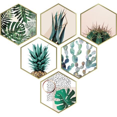 Stickers muraux plantes vertes (Dimensions : 80 cm x 75 cm) (1/5)
