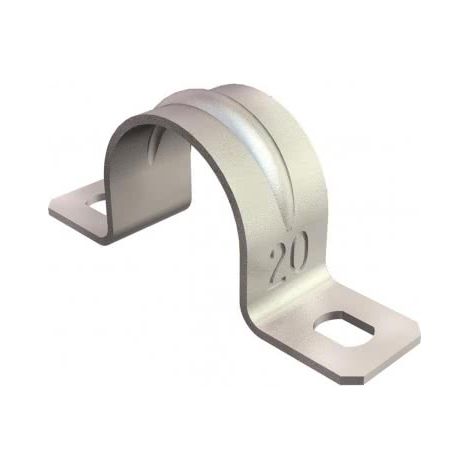 OBO Bettermann Staffa di fissaggio a due alette 16mm acciaio zincato elettroliticamente, 1018167