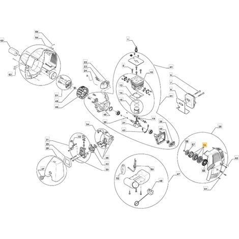 Polea de arranque desbrozadora modelos B32 CB27 ORIGINAL STIGA 123604005/0