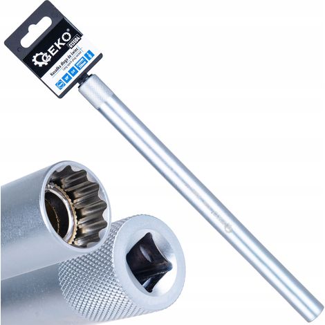 Douille longue pour bougie d'allumage 14 mm 3/8" 250 mm CrV (50) (1/4)