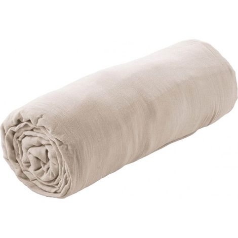 OUREA - Drap Housse 80x200cm Gaze de Coton Pampa (1/3)