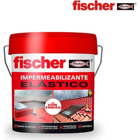 Impermeabilizante Base Agua 750ml Rojo 1kg Fischer