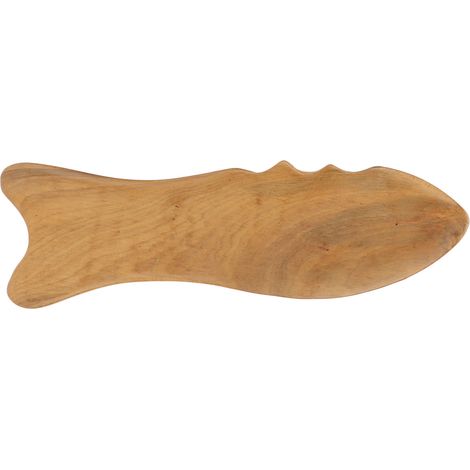 Planche de Gua Sha en Bois en Forme de Poisson - Massage Corporel Universel, Relaxation Musculaire et Faciale (1/5)