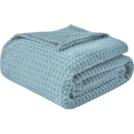 Kuscheldecke Fleecedecke Couchdecke 130x150cm 11-blau Grün 130 x 150cm (1/5)