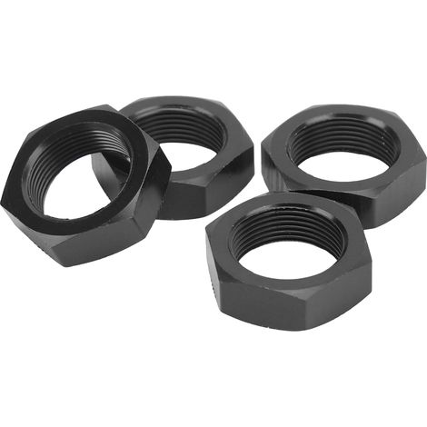 Satz mit 4 hochfesten 24-mm-Sechskant-Radmuttern aus Aluminiumlegierung für ARRMA 1/5 Outcast Kraton 8s, schwarz (1/5)
