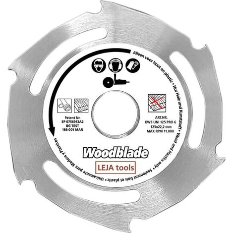 Holzschneidscheibe Leja-tools kwsuni125pro6 125 mm 6 Zähne