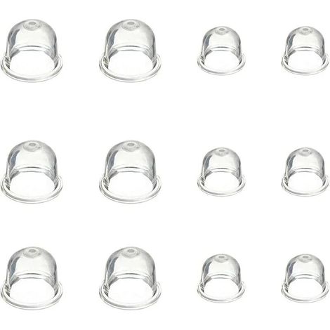 12 pezzi Pompette di adescamento per carburatore da 19 mm e 22 mm, accessori per carburatore per decespugliatore, motosega, soffiatore e tosaerba.