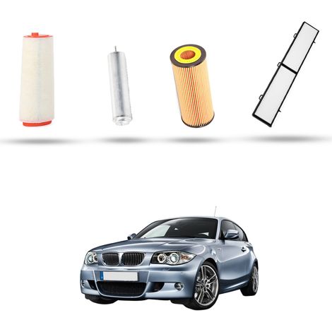 Kit Tagliando 4 filtri compatibile con Bmw Serie 1 (E81,E82,E87,E88) 120d 120kw dal 2004 al 2012 (1/5)