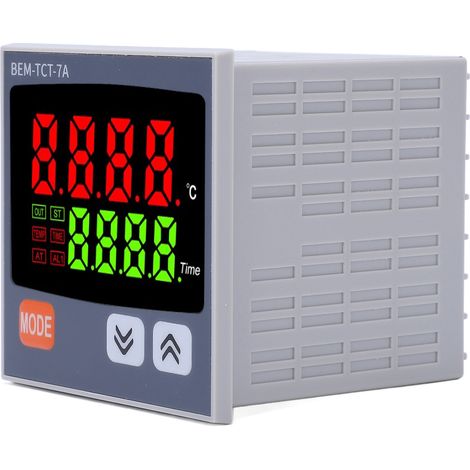 Digitales Thermostat mit Digitalanzeige, Typ-K-Eingang, multifunktional für Heizpressen, 100–240 V (1/5)