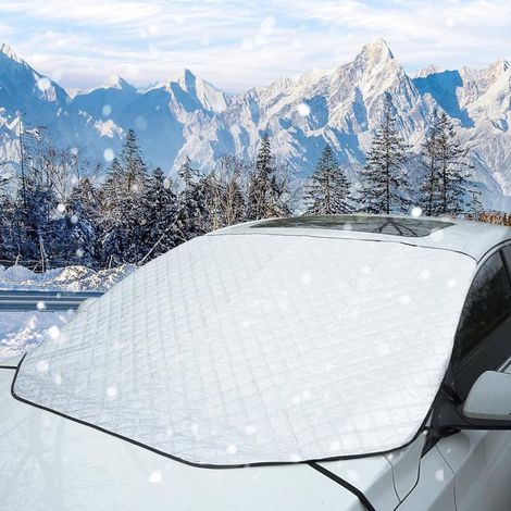 Protège pare-brise hiver - MICH - 4 couches de protection - Anti-givre - Anti-neige - Anti-UV - Repliable (1/5)